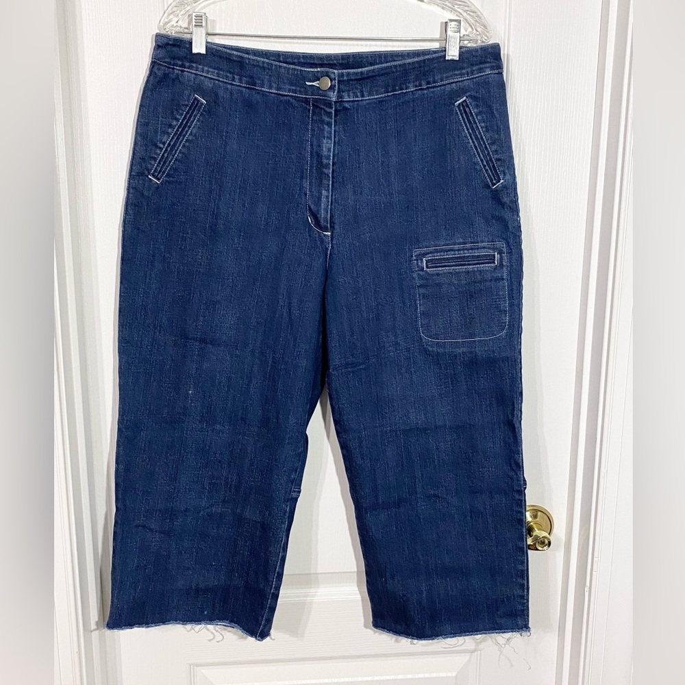 90s Chico’s HONG KONG MADE Utility Capri Jeans Vintage Size 2.5 (US 14)